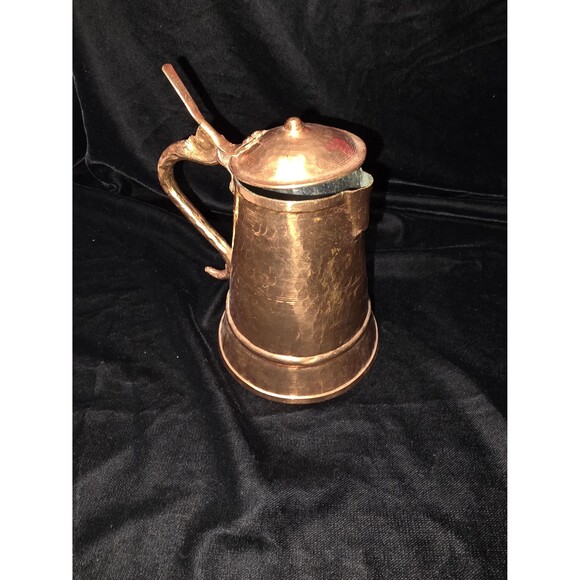 Hammered Copper Mug, Albanian Collectible #254, Vintage, Late 1980s - Picture 4 of 12